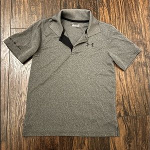 Boys size 7 under armour collared shirt